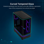 ASUS Prime AP304 ARGB ATX PC Gaming Case Tempered Glass; x4 ARGB Fans