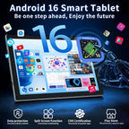 Tablet 10 Inch Android 16 Tablet, 32GB RAM 128GB ROM