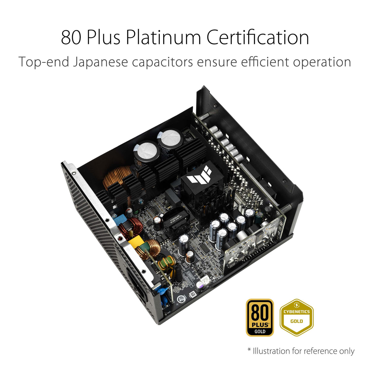 TUF Gaming 750W Gold (750 Watt, Fully Modular Power Supply, 80+ Gold Certified, ATX 3.0 Compatible, Military-Grade Components, Dual Ball Bearing, Axial-tech Fan, PCB Coating, 10 Year Warranty)