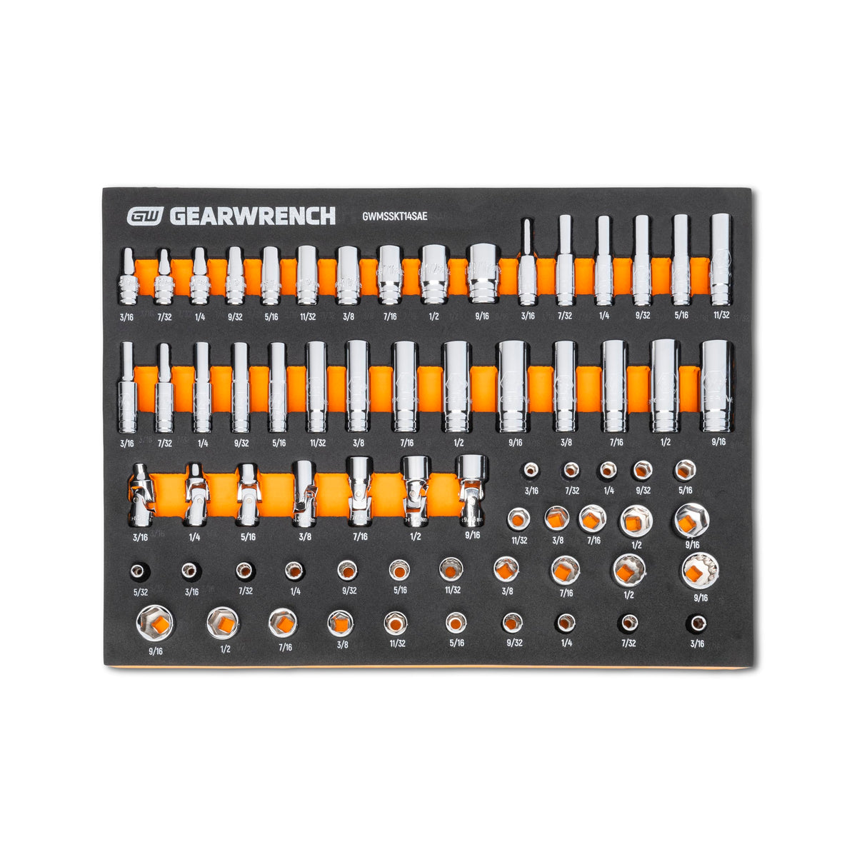 GEARWRENCH 85 Piece 3/8” Drive Master SAE Socket Set | GWMSSKT38SAE