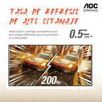 AOC 27 Inch Curved Gaming Monitor FHD 200Hz VA 0.3ms HDR, C27G4H2