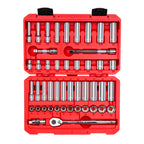 TEKTON 3/8 Inch Drive 6-Point Socket and Ratchet Set, 73-Piece (1/4-1 in., 6-24 mm) | SKT15311