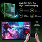 10 inch Tablet with Keyboard - Android 16 Tablet - 32GB+256GB+2TB (Black)