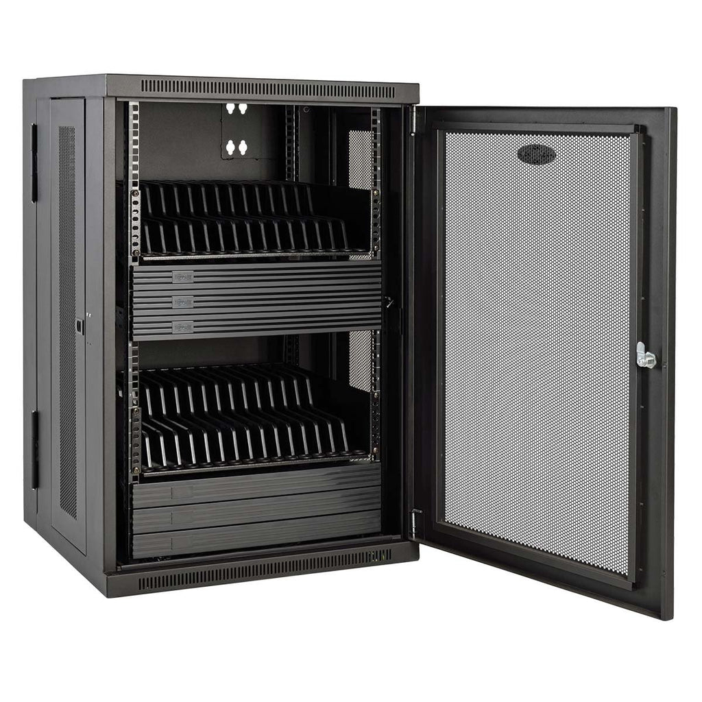 Tripp Lite 48-Port AC Mobile Charging Cart Storage Station for Chromebooks, iPads, Laptops, Tablets, Black (CSC48AC)