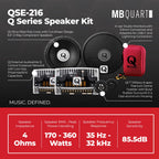 MB Quart Q Series 6.5 Inch 360W 2-Way Component Speaker System