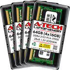 A-Tech 32GB (4x8GB) DDR4 2133 MHz SODIMM PC4-17000 (PC4-2133P) CL15 Non-ECC Laptop RAM Memory Modules