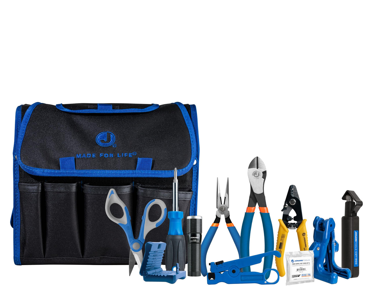 Jonard Tools TK-121B Backpack Fiber Prep Kit+