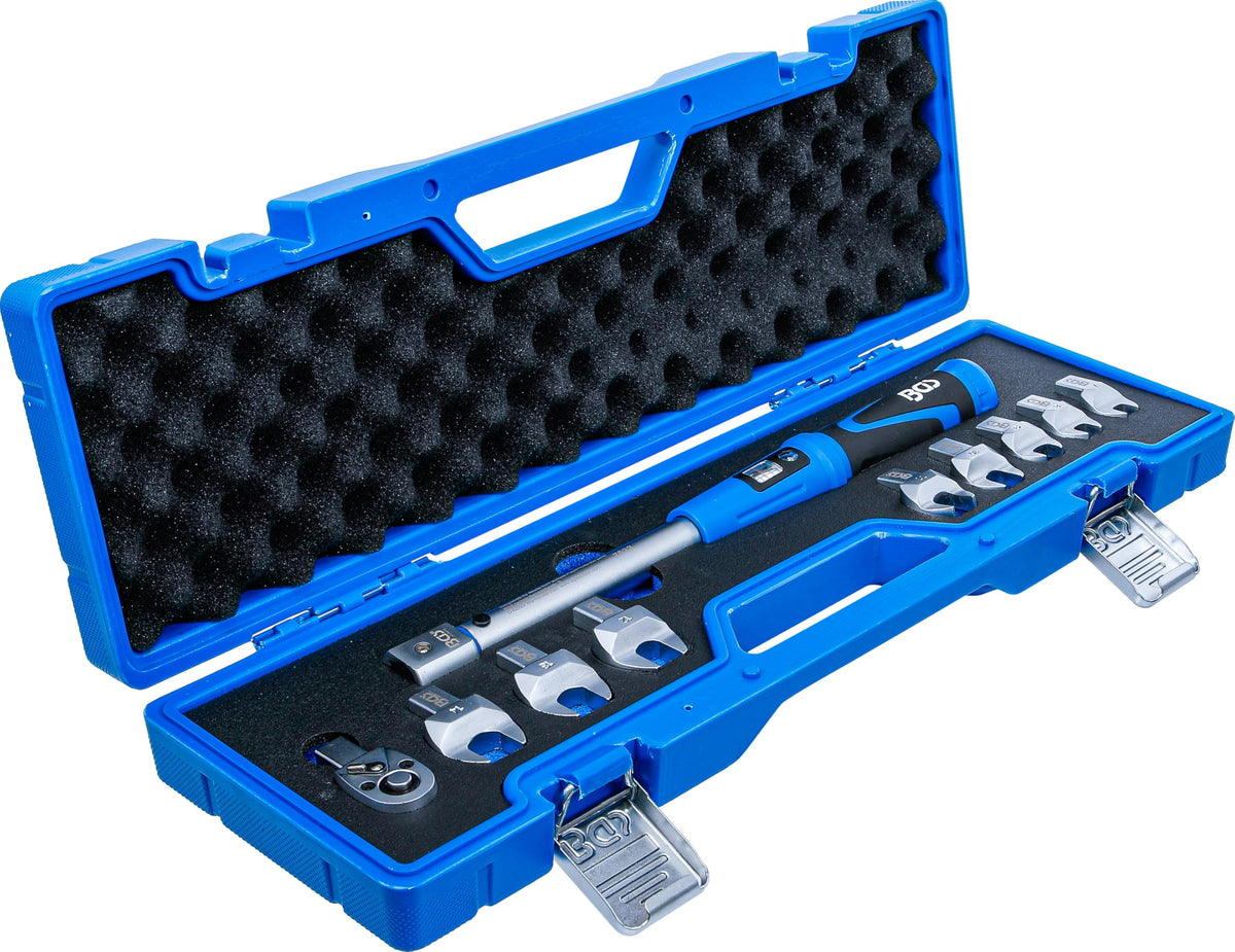 BGS 7532 Torque Wrench Set for 9 x 12 mm Insertion Tools 10-50 Nm 10-Piece