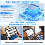 Android 16 Tablet 10 Inch, 24GB RAM 64GB ROM 1TB,HD IPS,Fast WiFi 6, BT 5.4