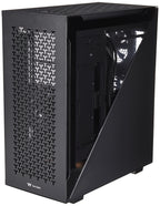 Thermaltake Divider 500 TG Black Color ARGB ATX Mid Tower Tempered Glass Computer Case with 3 120mm 5V ARGB Front Fans + 1 120mm Standard Rear Fan + 2 Symmetrical Triangular Panels CA-1T4-00M1WN-01