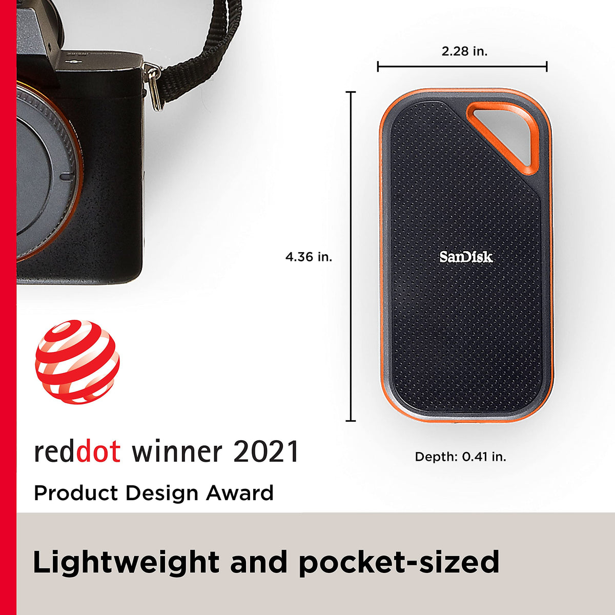 SANDISK 4TB Extreme PRO Portable SSD, Up to 2000MB/s Read Speeds-Old Model