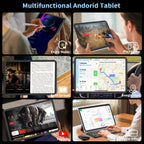 13 Inch Android 16 Tablet with Keyboard - 32GB+256GB+2TB Expand (Silver)