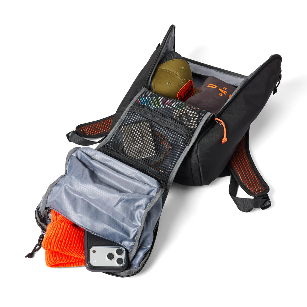 UAG Civilian 20-Liter Backpack, fits up to 16" Laptop, Black/Orange