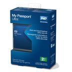 Western Digital My Passport Ultra 2 TB Portable External USB 3.0 Hard Drive with Auto Backup, Blue