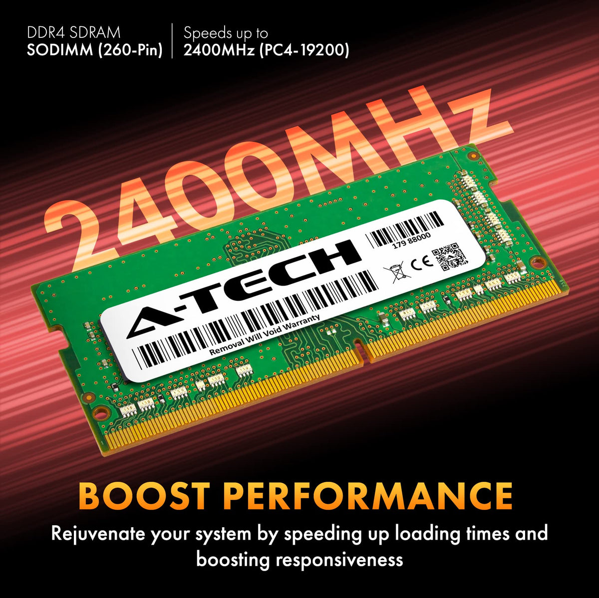 A-Tech 16GB Kit (2x8GB) RAM for Dell Inspiron 3481, 5370, 5570, 5770, 7570 Laptop | DDR4 2400MHz PC4-19200 SODIMM 1.2V 260-Pin Non-ECC SO-DIMM Memory Upgrade