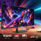 Sceptre New 34-inch Prime Gaming Monitor 3440 x 1440 up to 240Hz 1ms 100% sRGB DisplayPort x2 HDMI x2 Build-in Speakers, Machine Black 2027 (E345B-QU240T Series)