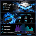 Tablet, Android 16 Tablet, 24GB+64GB+1TB TF, Tablet with Keyboard