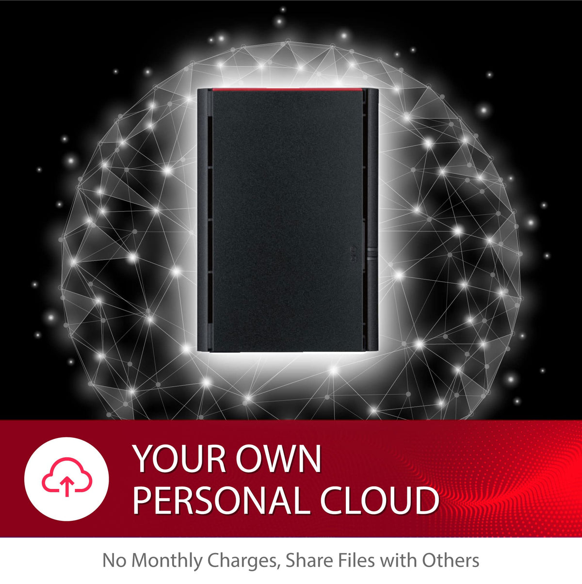 BUFFALO LinkStation SoHo 220 2-Bay Personal Cloud Office NAS 4TB (2x2TB) with Hard Drives Included