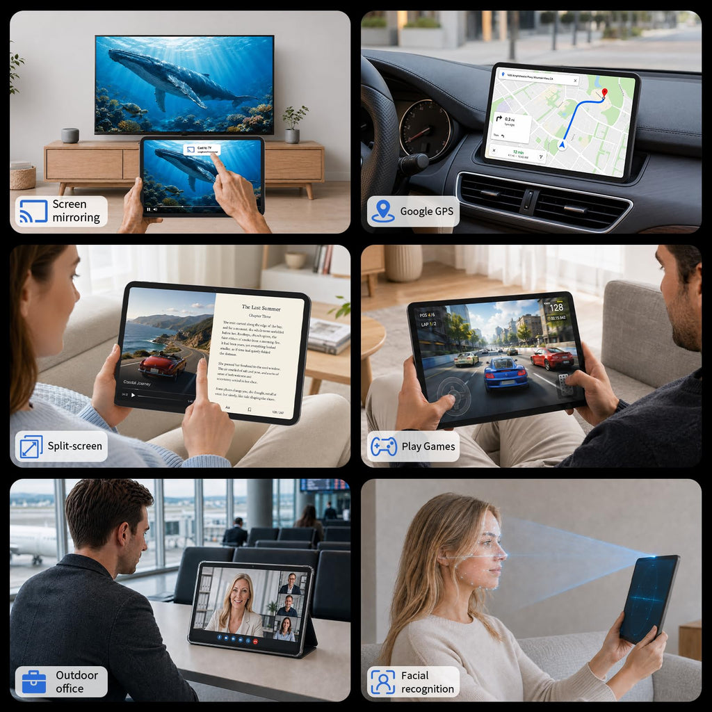 13.4‑inch Android 16 Tablet, 36GB RAM + 256GB ROM (Expand to 2TB)