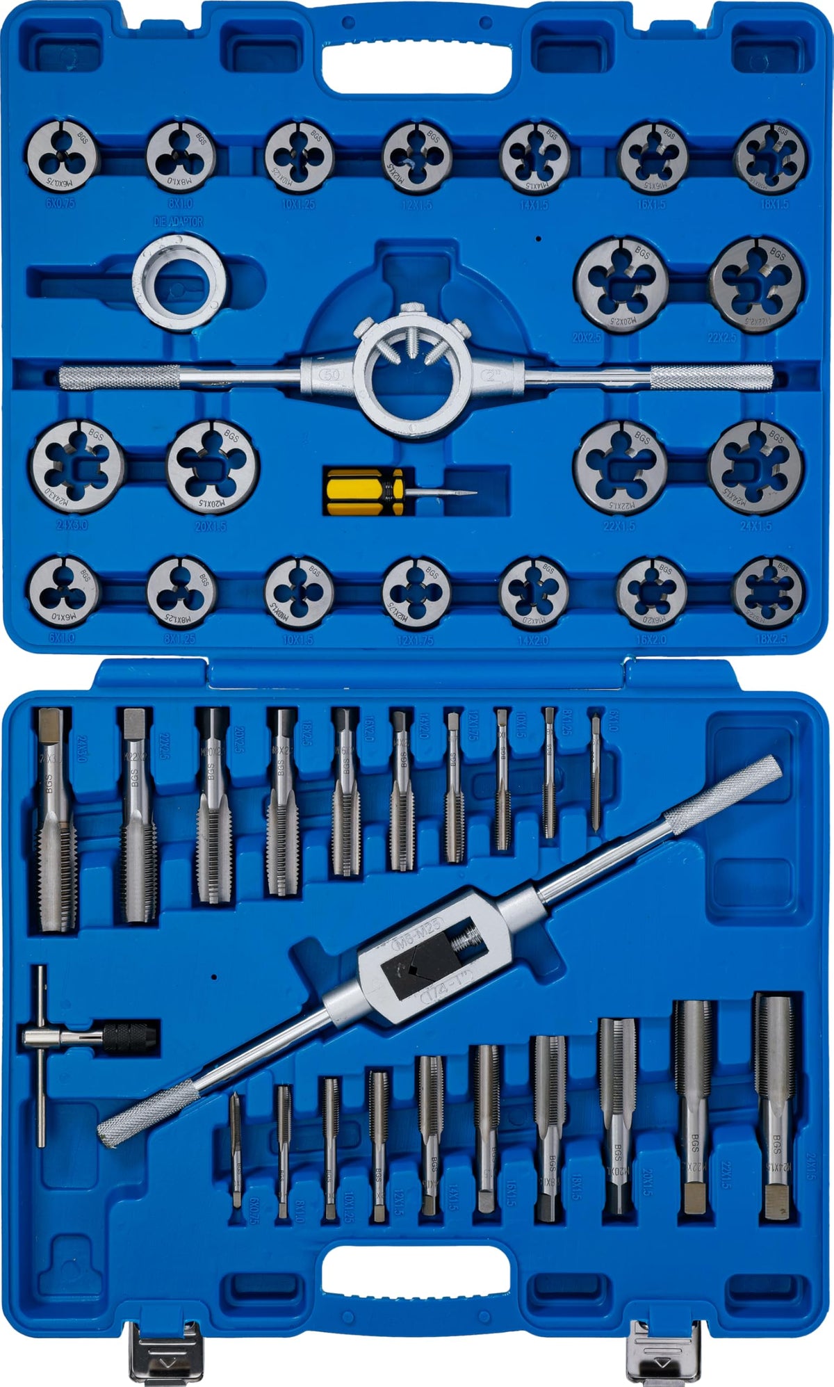 BGS 1893 | Tap and Die Set | M6 - M24 | 45 pcs.