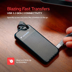 Verbatim Pocket 1TB External SSD USB 3.2 Gen 2 Up to 1000MB/s