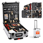 VEVOR Mechanics Tool Set, 308-Piece Mechanic Tool Kit, 1/4 in, 3/8 in, and 1/2 in Drive, SAE and Metric Socket Set, Wrenches, Screwdriver Bits, Accessories, and Storage Case, for Automotive Repair