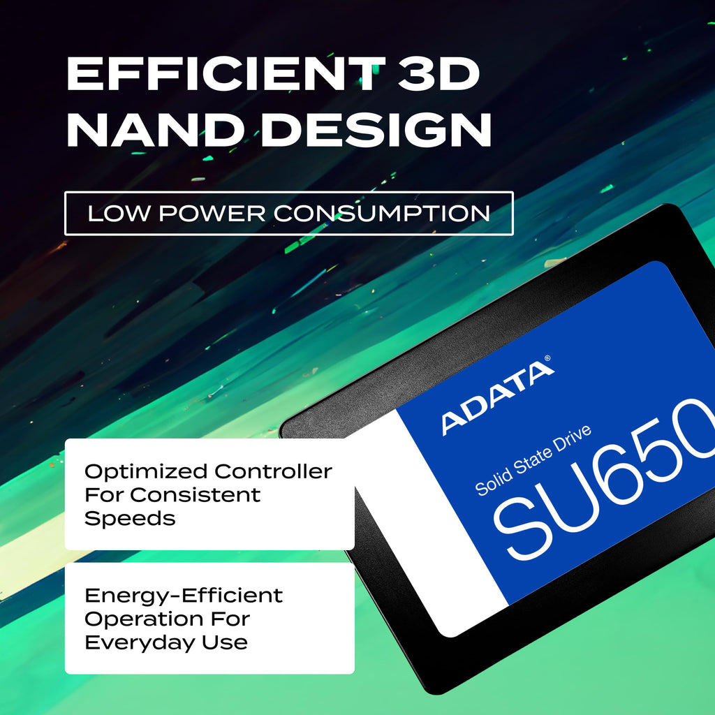 ADATA Ultimate SU650 Solid State Drive, 2TB, 2.5"