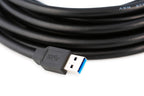 MutecPower 100 Feet Active USB Extension Cable 3.0 Male to Female with 3 Extension chipsets Signal Booster - Repeater Cord 30 Meters / 100 Feet (AC Power Supply Included)