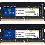 Timetec Elite 32GB KIT (2x16GB) DDR4 2666MHz (PC4-2666V) PC4-21300 SODIMM Laptop RAM – 260-Pin 1.2V CL19 Non-ECC Unbuffered Memory Module for Laptop, Notebook, Mini PC, All-in-One