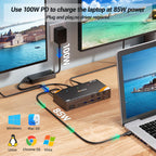 KCEVE KVM Switch 2 Monitors for 2 Laptops 1 Desktop HDMI 4K@60Hz