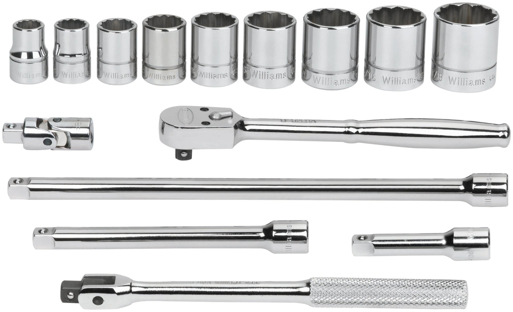 Williams WSB-23FTB 23-Piece 3/8-Inch Drive Socket and Drive Tool Set with Toolbox