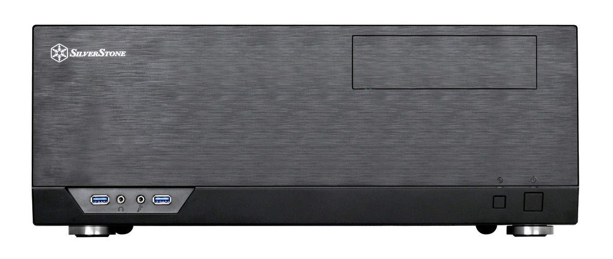 SilverStone Technology Grandia Series Aluminum HTPC Computer Case for ATX / SSI-CEB - Black (GD09B)