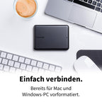 Toshiba Canvio Partner 1TB Portable 2.5’’ External Hard Drive, USB 3.2, Mac & Windows Compatible. Xbox, PS4, PS5