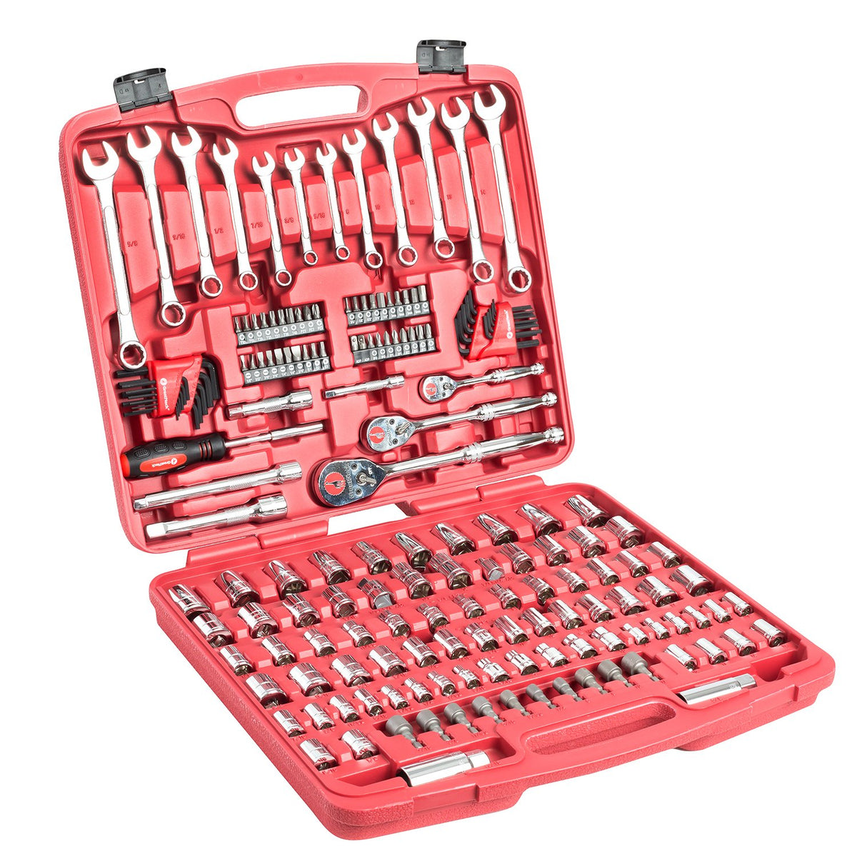GreatNeck GN175 175 Piece Mechanic’s Tool Set, Mechanic Tool Kit, SAE And Metric Tool Set, Mechanical Tool Set, Auto Tool Set, Tool Box Set