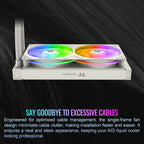 Thermaltake Retro 240 Ultra ARGB CPU Liquid Cooler ~ Beige