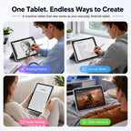Callsky-Tab 12 Inch Drawing Tablet with Stylus Pen & Flip Case