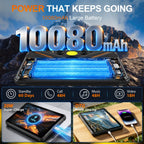 T1 Rugged Tablet Android 16, 8" 20GB+128GB/2TB, Waterproof Tablet