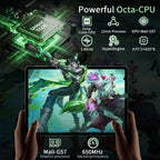 Tablet, 10 Inch Android 16 Tablet with Keyboard, Gemini AI, 32GB+256GB+2TB
