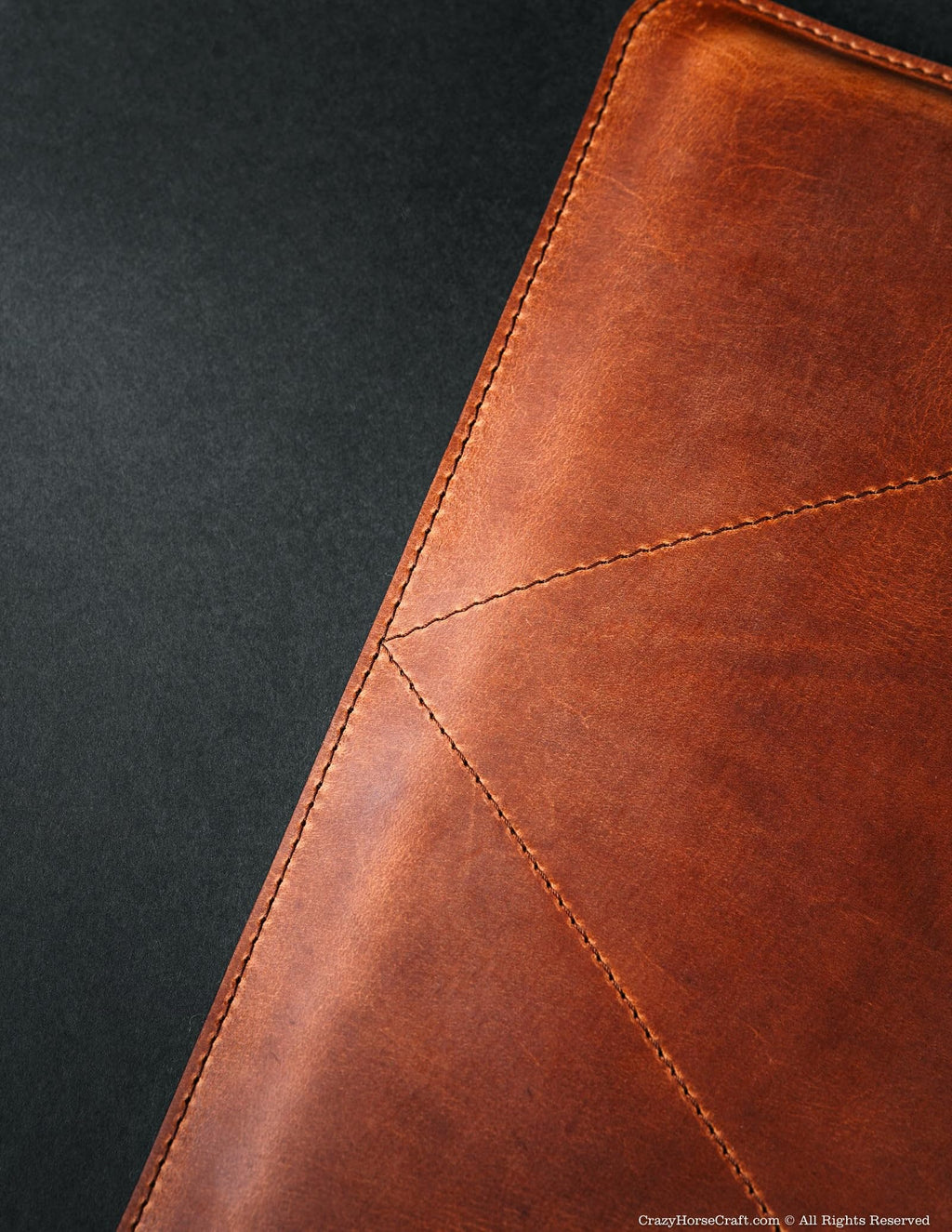 Crazy Horse Craft Leather Case for MacBook Air 15 inch, Laptop Sleeve Felt