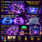 Android 16 Tablet with Keyboard - 10 inch Electronics Tablet with Gemini AI