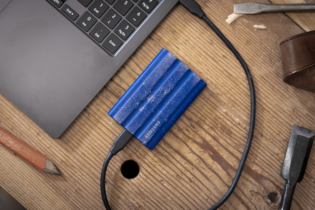 Samsung T7 Shield Portable SSD 1TB, USB 3.2 Gen 2, Up to 1,050 MB/s