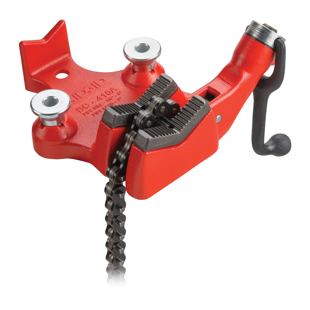 RIDGID 40195 Bench Chain Vise and MaxxHaul 80356 Hitch Mount Vise Plate