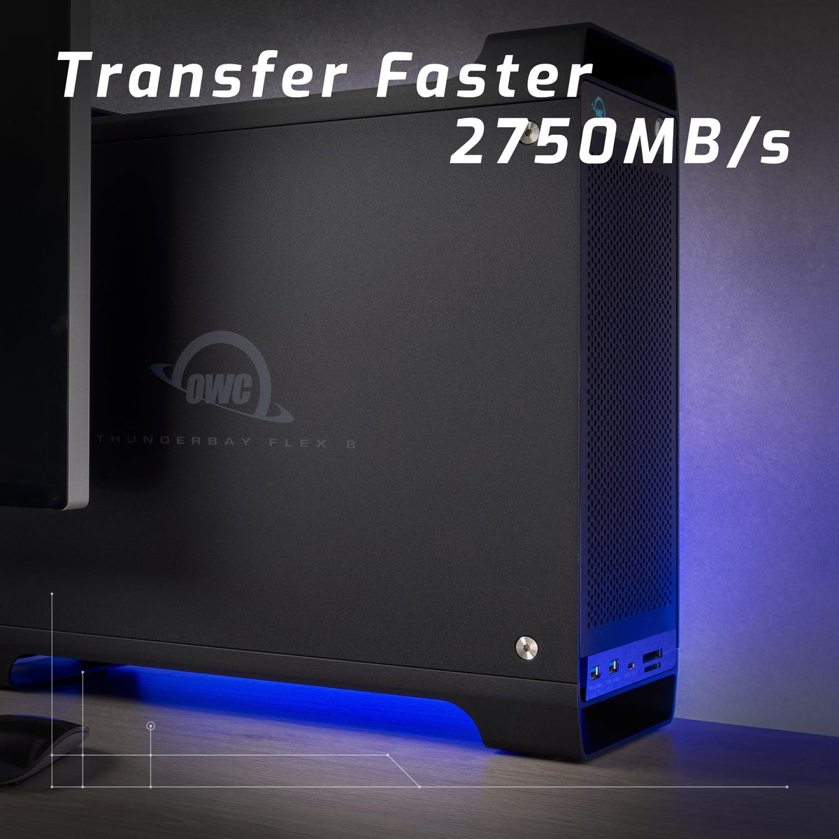 OWC ThunderBay Flex 8 0TB Storage/Dock/PCIe Expansion Enclosure