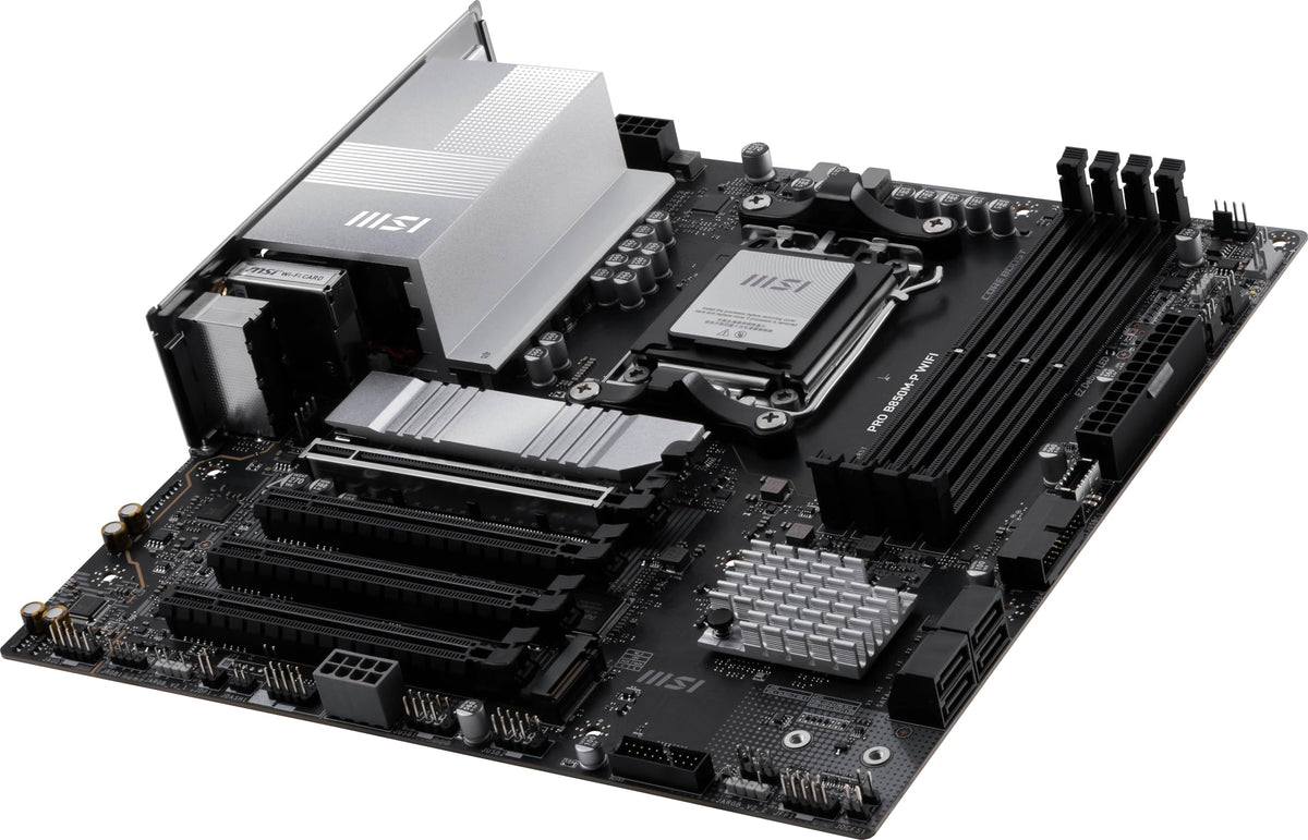 MSI PRO B850M-P WIFI Motherboard,ATX-Supports AMD Ryzen 9000-7000 Processors,AM5-DDR5 Memory Boost (8200+ MT/s OC),PCIe 5.0 x16&4.0x16,M.2 Gen5,Wi-Fi 7,5G LAN+HIGH-SPEED DDR5 RAM 16GB (1x 16GB) Bundle