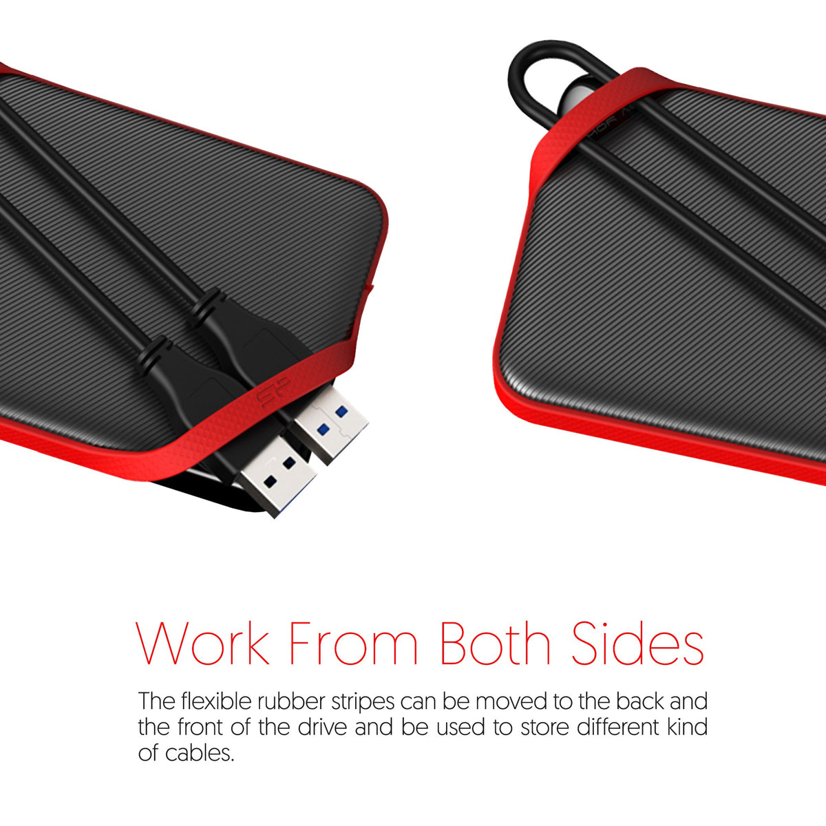 Silicon Power 4TB Rugged Armor A62L Shockproof/ IPX4 Water-Resistant/Dustproof/Anti-Scratch USB 3.0 2.5" External Hard Drive