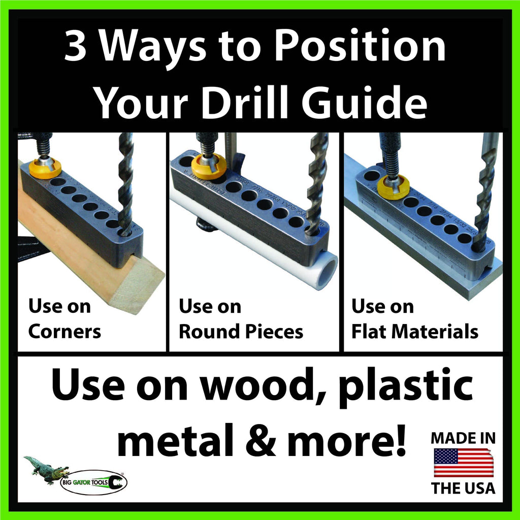 The Ultimate Big Gator Set - 10 pc set - Big Gator Tools V-DrillGuides & V-TapGuides