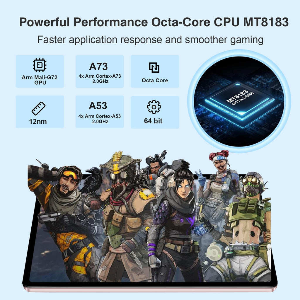 11 inch Tablet 16GB+256GB Octa-Core Android Tablets w/ 2K 2000x1200 Display