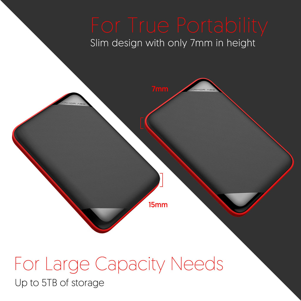 Silicon Power 4TB Rugged Armor A62L Shockproof/ IPX4 Water-Resistant/Dustproof/Anti-Scratch USB 3.0 2.5" External Hard Drive