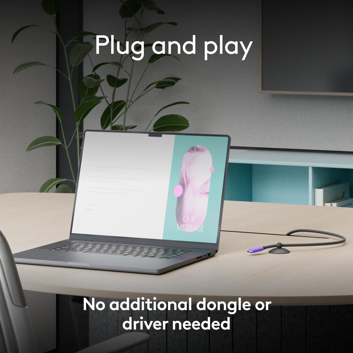 Logitech Active USB Cable Single-Cable BYOD MeetUp 2