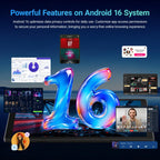 Tablet, Android 16 Tablet, 24GB+64GB+1TB TF, Tablet with Keyboard